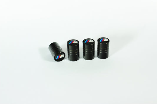 Ventilkappen Metall M BMW black LOGO SET 4 Stk.