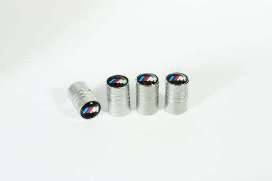 Ventilkappen Metall M BMW silber LOGO SET 4 Stk.