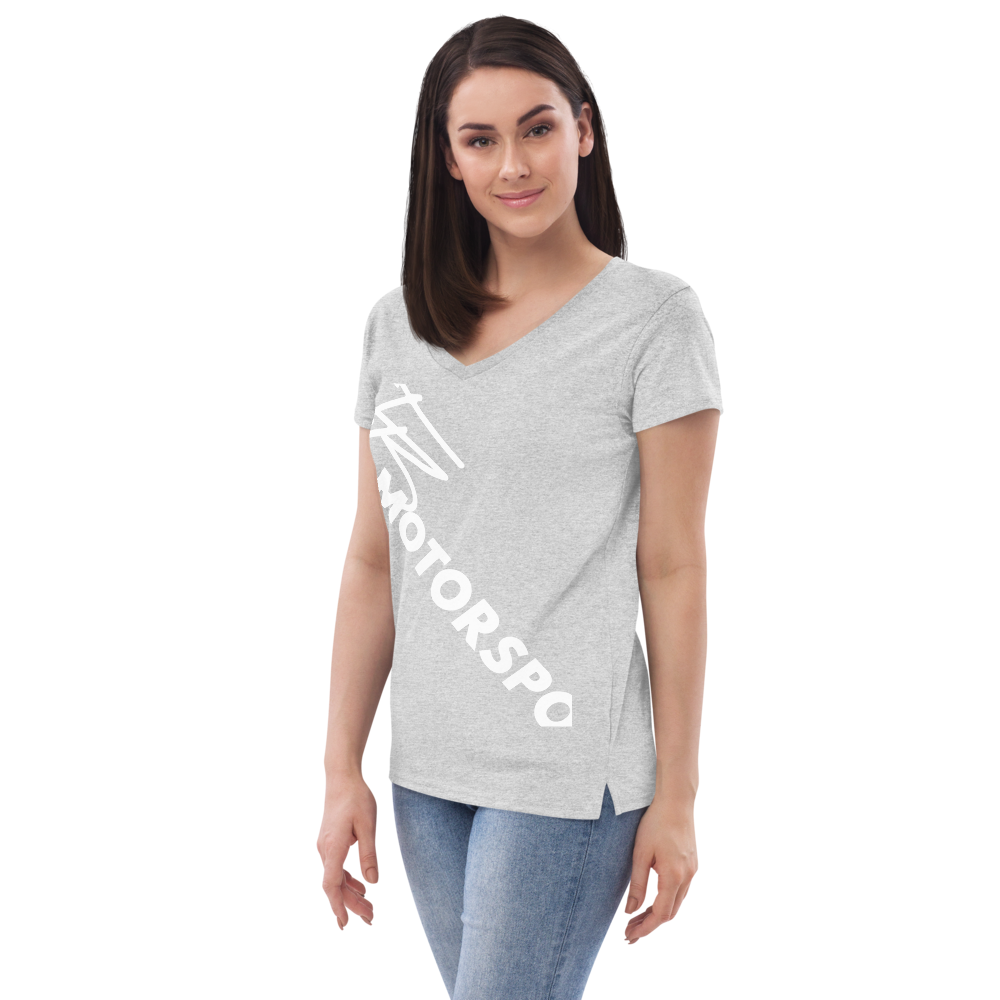 Recyceltes Damen-T-Shirt mit V-Ausschnitt TBM